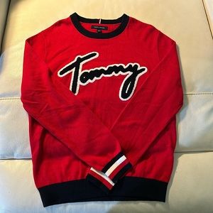 Red Tommy Hilfiger Sweater